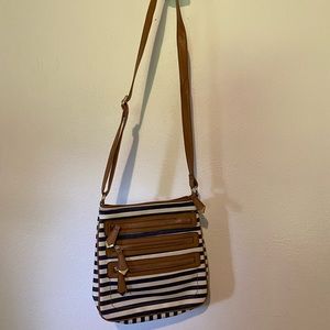 Striped purse